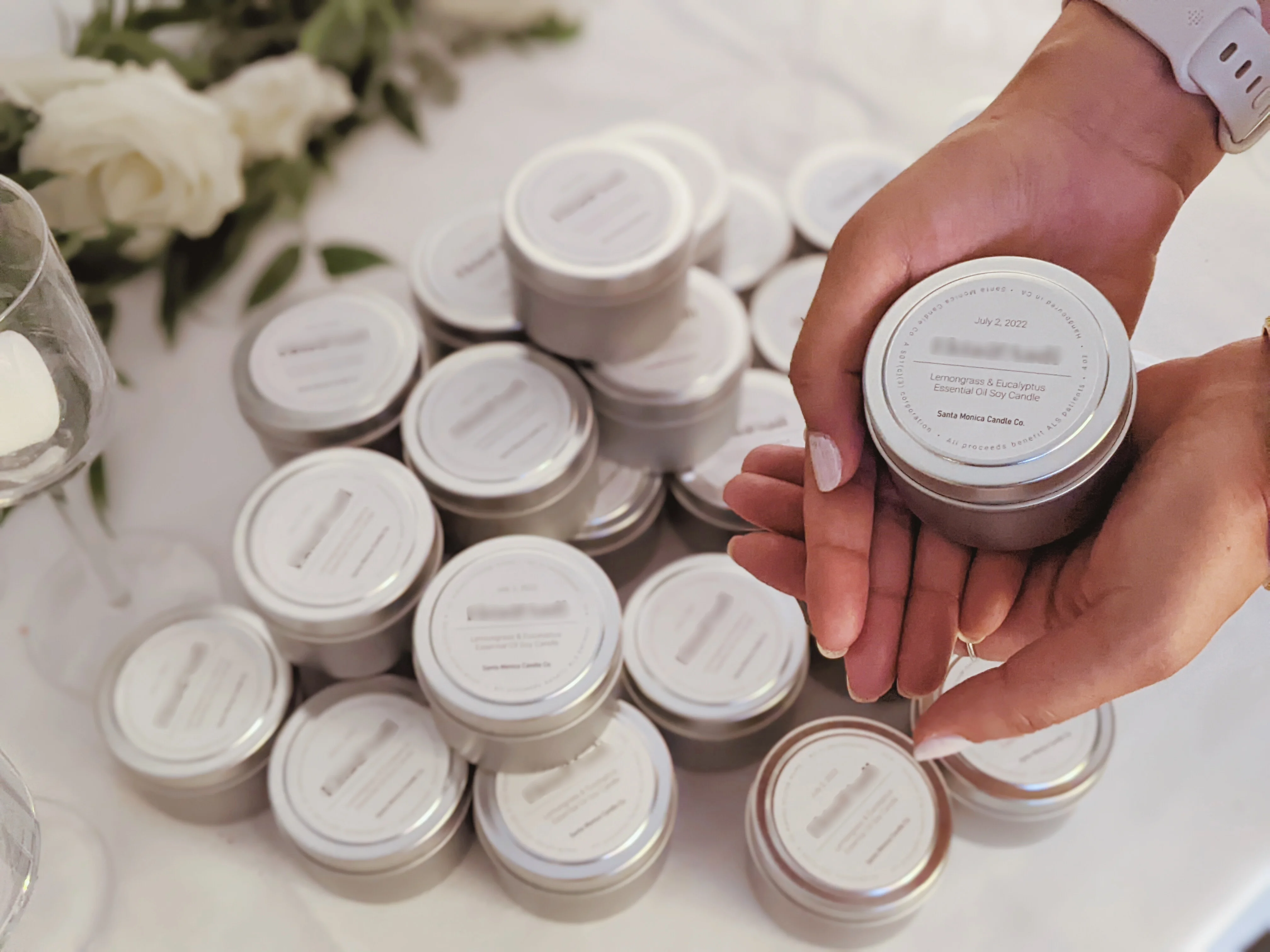 Wedding favor candles in bulk